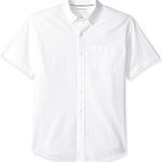 Amazon Essentials Men's Regular-Fit Short-Sleeve Pocket Oxford Shirt